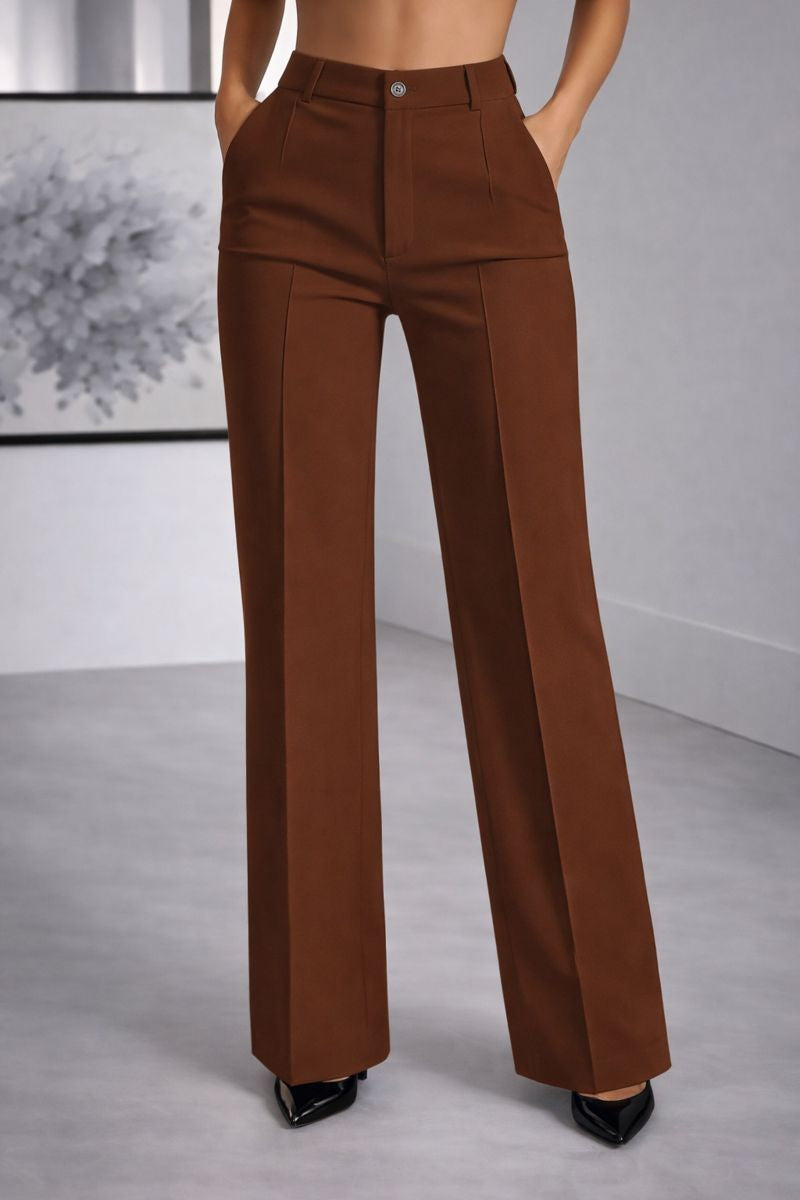 Isla | Eleganckie spodnie z wysokim stanem