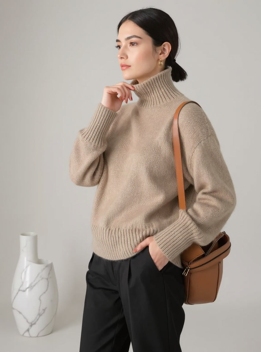 Isabella | Sweter z Kołnierzem