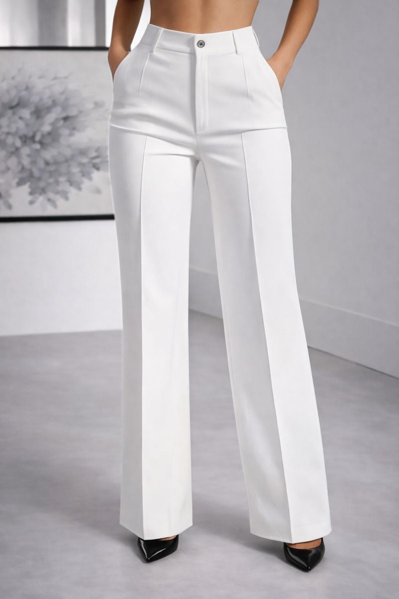 Isla | Eleganckie spodnie z wysokim stanem