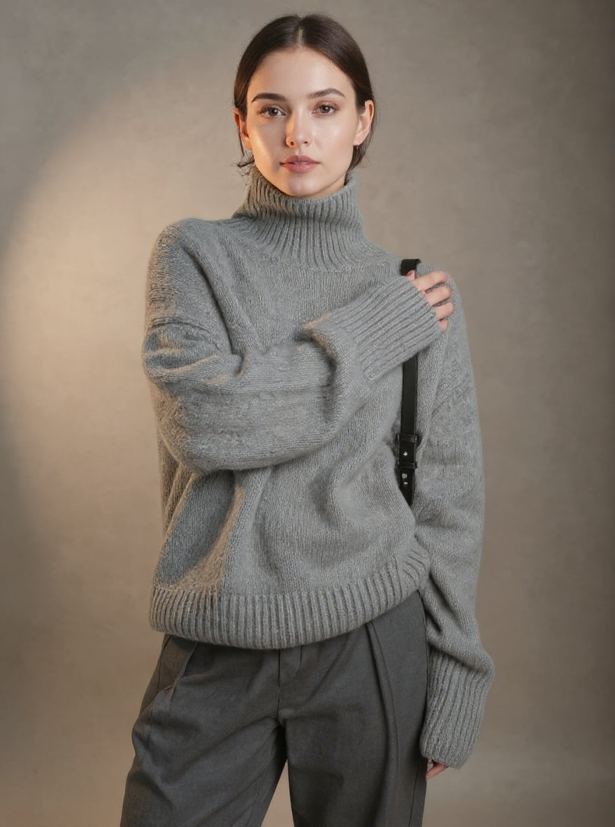 Isabella | Sweter z Kołnierzem