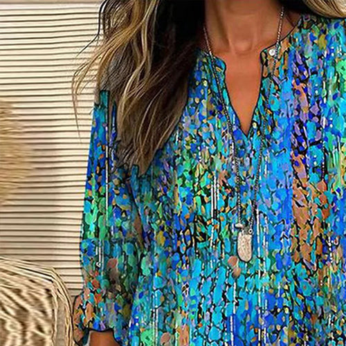 Elise | Zielona Bluzka z Dekoltem V